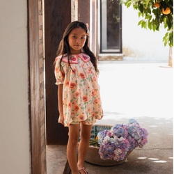 Our Candy blouse. 
A blouse in organic cotton featuring a beautiful hand embroidered lace trimmed collar at the front and a long back collar adorned with ladder lace and pintucks.
This blouse can also be worn as a short dress depending on your child’s age.
It is fully lined with plain organic cotton voile.

Pic by @manuelafranjouphoto 

#blouse #handembroidered #bachaa #paris